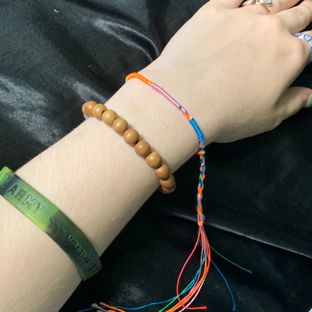 Handmade colourful bracelets